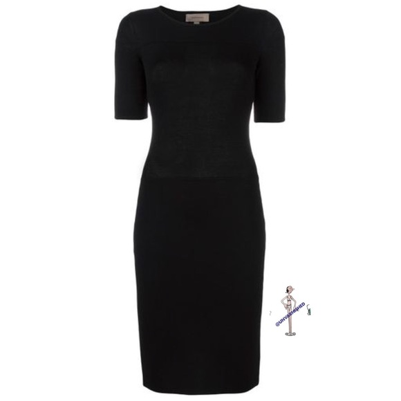 Tony Cohen Fitted Black Knit Sheath - Picture 2 of 9